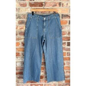 J. Crew Camp Pocket Wide Leg Jeans, 29